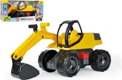 Obrázok produktu pre Bagr žlutočerný Giga Trucks plast 80cm