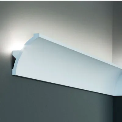 Produktbild von PROVISTON | Lichtleiste | Polyurethan | 80 x 60 x 2000 mm | Weiß | Indirektes Licht