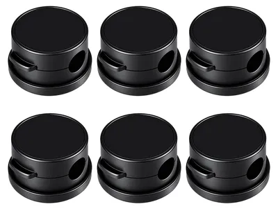 Produktbild von 6 Stück magnetische Kabelclips, Kabelhalter, Organizer, Kabelmanagement-Zubehör für Büro, Auto, Schreibtisch, Nachttisch, Computer