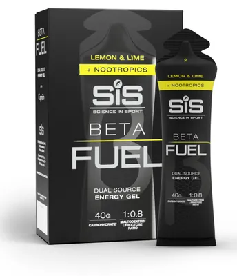 Produktbild von Science in Sport BETA Fuel Gel, 6 x 60 ml, Zitrone und Limette, für Ausdauersportler