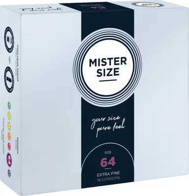 Produktbild von 36er Mister Size Kondome 64mm - Gefühlsecht & Extra Feucht
