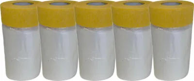 Produktbild von 5x Abdeckfolie Malerkrepp Klebeband Abdeckband Masker Tape 550mm/20m Malerplane