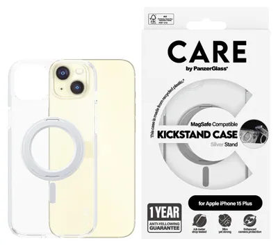 Image de Care By Panzerglass Kickstand Case Magsafe Pour Iphone 15 Plus - Silver