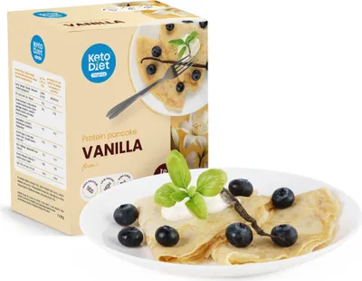 Produktbild von Eiweißpfannkuchen – Vanille, mit hohem Protein- und Ballaststoffgehalt (7 Portionen)