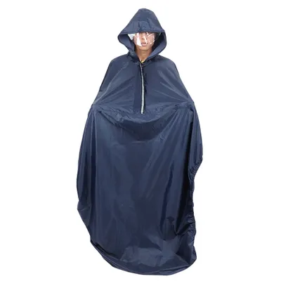 Image de Housse de pluie avec capuche pour fauteuils roulants, imperméable, souple