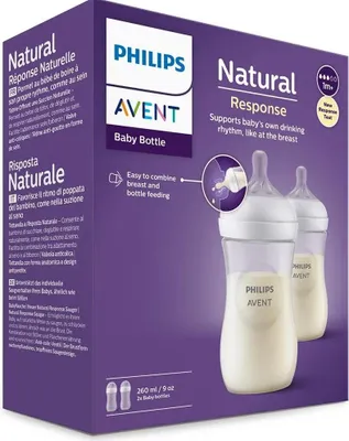 Image de Philips Avent Biberon SCY90302 260ml anti-coliques proche de la nature  free