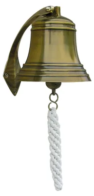 Immagine prodotto di Decorazione da parete a forma di campana da nave, in ottone, stile antico, diametro 15 cm