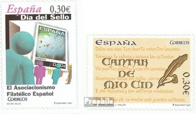 Produktbild von Briefmarken Spanien 2007 Mi 4223,4224 (kompl.Ausg.) postfrisch Tag der Briefmarke