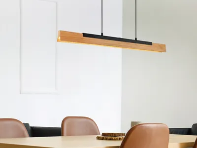 Produktbild von TRIO LED-Pendelleuchte Kerala 341610132 schwarz, 25 W, 3000 lm, 3000 K