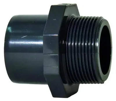 Obrázek produktu pro Bänninger PVC-U přechodová objímková vsuvka 1610107812 50–40 mm x R 1 1/2, DN 40–32, s kuželovým vnějším závitem