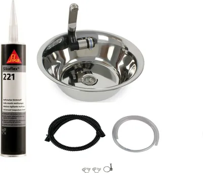 Image de Évier rond 28 cm Camping Évier Lavabo Camping-car T 4/5/6 Vito Sprinter