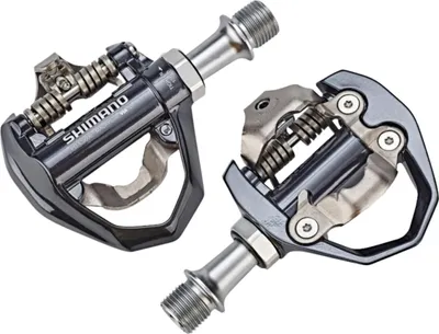 Zdjęcie produktu dla Shimano PD-ES600 – lekkie pedały SPD do gravela i szosy, jednostronne, Ultegra R8000, z blokami SM-SH51, 279 g