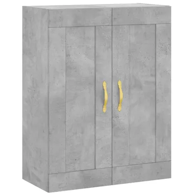 Image de Armoire murale gris béton 69,5x34x90 cm bois d'ingénierie