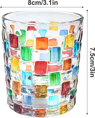 Image de Verre à whisky Verre en cristal peint