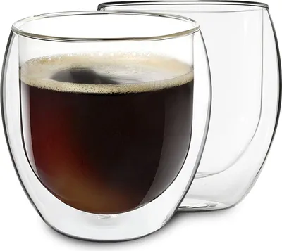 Produktbild von DUOS® Jumbo Latte Macchiato Gläser Set 2x310ml, Doppelwandige Gläser Latte Macchiato, Doppelwandige Kaffeegläser, Teegläser, Cappuccino Gläser Eiskaffee Gläser Thermogläser doppelwandig Espressotassen