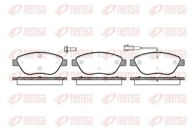 Produktbild von REMSA Bremsbeläge Satz Vorne Bremsklötze für FIAT GRANDE PUNTO (199) 0859.01