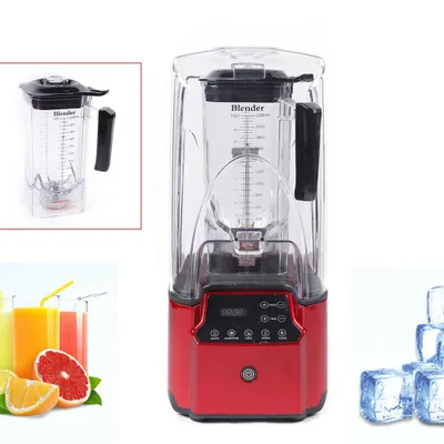 Zdjęcie produktu dla Blender do smoothie, blender komercyjny 2200 W, dźwiękoszczelny blender do smoothie z ekranem dotykowym i timerem