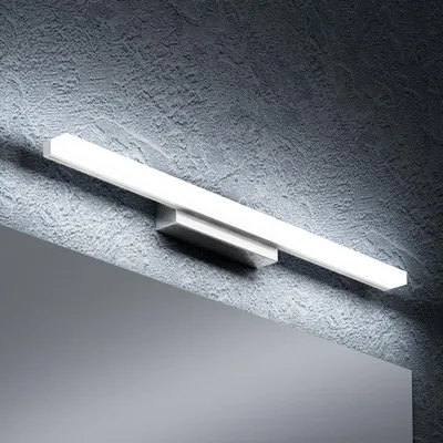 Immagine prodotto di doporro Lampada da Specchio a LED per Bagno, Applique Specchio, Illuminazione da Parete, Luce per Trucco, Luce Bianca | Cromo, 60cm, 14W, 6000K