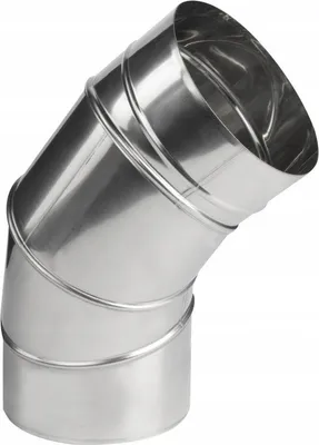 Immagine prodotto di Raccordo a gomito regolabile fi 100 in acciaio inox 0-90° canna fumaria fodera aria curva tubo stufa
