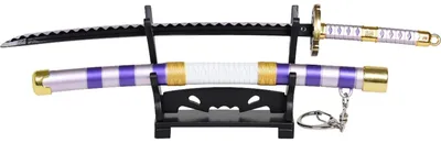 Produktbild von Schlüsselanhänger und Ständer Nidai Kitetsu One Piece Katana