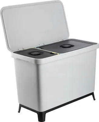 Obrázek produktu pro Sada odpadkových košů – závěsný odpadkový koš – pro třídění odpadu a recyklaci – 10 l + 23 l – 2dílná
