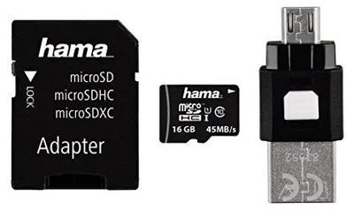 Produktbild von Hama 00123938, 16 GB, MicroSDHC, Klasse 10, UHS