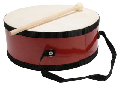 Produktbild von Holztrommel für Kinder mit Trageriemen und Schlägel, 20 cm