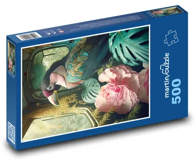 Obrázek produktu pro Puzzle 500 Tropický pták v džungli - martinpuzzle