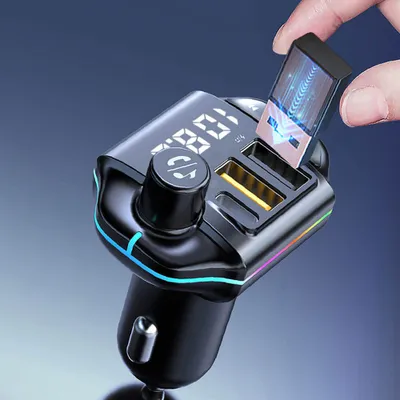 Productafbeelding van A10 Autoradiozender, draadloos, barrièrevrij, Bluetooth 5.0, zwart