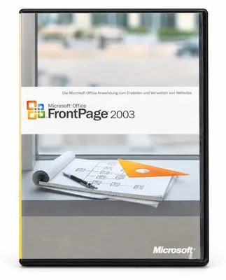 Produktbild von Microsoft Office FrontPage 2003 Deutsch Website-Software mit Key, KI-generiertes Bild