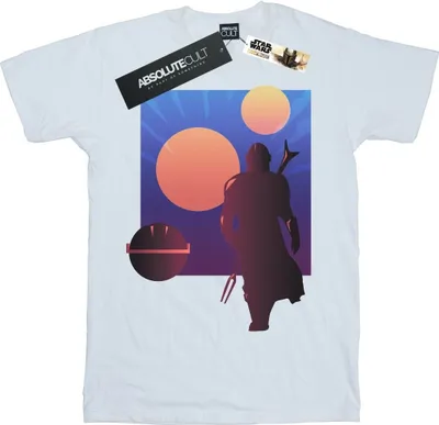 Produktbild von Star Wars - "The Mandalorian" T-Shirt für Herren BI47167 (5XL) (Weiß)