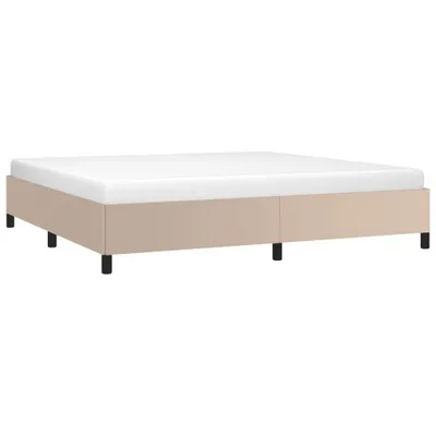Produktbild von Bettgestell Cappuccino-Braun 200x200 cm Kunstleder