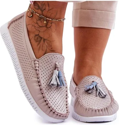 Produktbild von Loafer aus durchbrochenem Leder für Damen Hellrosa Lanzarot 37