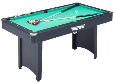Produktbild von EG MW-105-black-green|MUWO "Winner" Billardtisch 153x84x79 cm schwarz grün