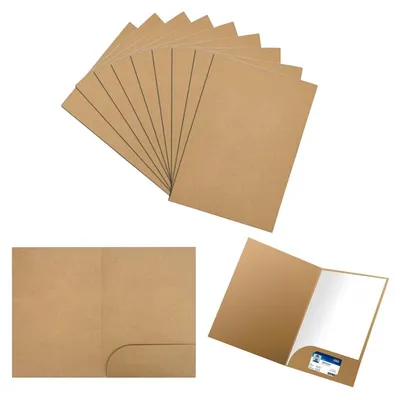 Productafbeelding van 10 documentenmappen, formaat A4, 31x22 cm, kartonnen omslag met kaartsleuf