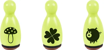 Produktbild von HEYDA 20-48 886 61, Stempel-Set für Kinder, Schwarz, Grün