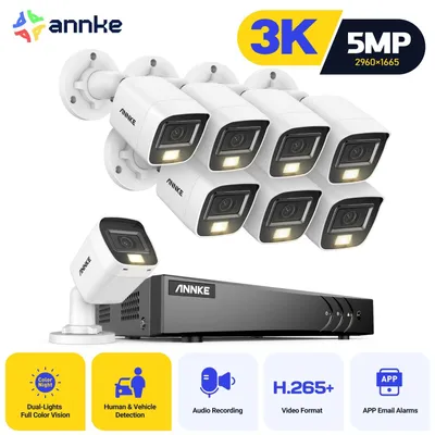 Imagen del producto de Cámara de seguridad - Cámara de vigilancia - Cámara para exteriores - Cámara CCTV - Cámara de seguridad - Resolución HD 3K 5MP