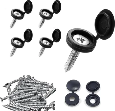 Produktbild von Dichtnägel für Noppenbahn, 50 Stück 4x25mm Montagenägel, Montageknöpfe mit Nagel für Noppenfolie Baudrainage, Hochbeete, Blumentöpfe oder Kellerwände