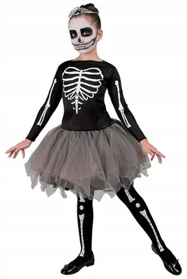 Image de Costume d'enfant squelette WIDMANN Taille 116 cm / 4-5 ans