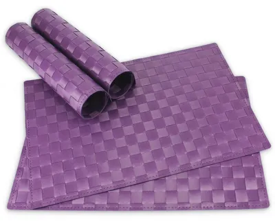 Produktbild von Tischsets MODERN 4er Set Violett als Tischuntersetzer