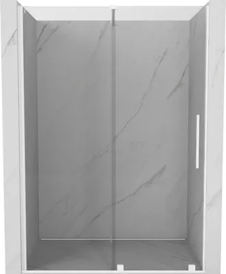 Zdjęcie produktu dla Mexen Velar drzwi prysznicowe rozsuwane 150 cm, transparent, białe - 871-150-000-01-20