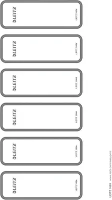 Produktbild von Ordner-Rückenschilder Wow selbstklebend 35x111mm grau PC-beschriftbar VE=10x60 Stück
