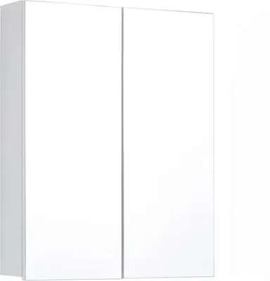 Produktbild von trendteam Bad Spiegelschrank Line/Skin Weiß Melamin/Spiegelglas 60 x 67 x 18 cm