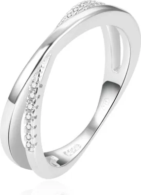 Obrázok produktu pre Krásny dvojitý prsteň zo striebra AGG225 - Obvod: 52 mm.