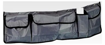 Produktbild von Kofferraum-Organizer mit 4 Fächern – Aufbewahrungstasche für das Auto aus Nylon – Wasserdicht – Schwarz – 98 x 30 cm
