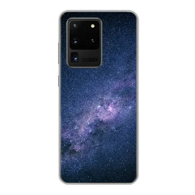 Produktbild von MuchoWow® Handyhülle Schutzhülle Hülle für Samsung Galaxy S20 Ultra Galaxie - Sterne - Weltraum - Jungen - Mädchen - Kinder Silikon Softcase Handy Hülle - Karteninhaber