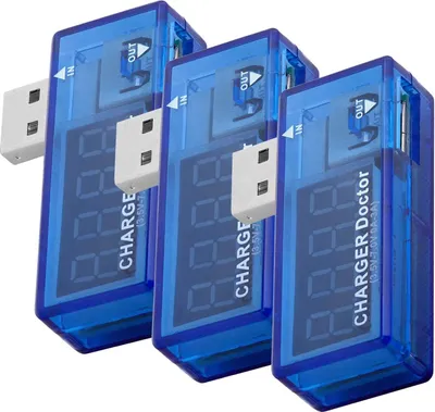 Image de AZ-Delivery Outils et appareils de mesure USB Charger Doctor Multimètre Chargeur Détecteur Compteur de consommation électrique Tensiomètre Voltmètre numérique, 3 chargeurs