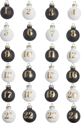 Produktbild von BUTLERS Weihnachtskugelset ADVENT 24-tlg.