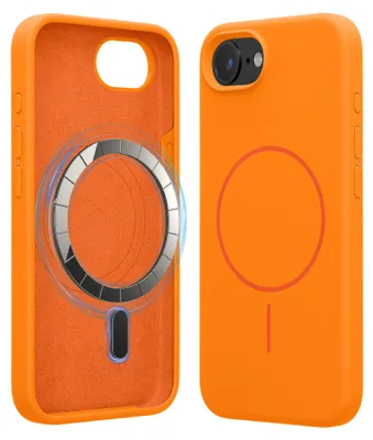 Produktbild von kwmobile Handyhülle für Apple iPhone 17e / iPhone 16e - Hülle für MagSafe - Hülle für iPhone 17e / iPhone 16e Case - Silikon Rückseite magnetisch in