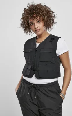 Immagine prodotto di Urban Classics TB3633 | Gilet tattico corto da donna - Colore: Nero - Taglia: S